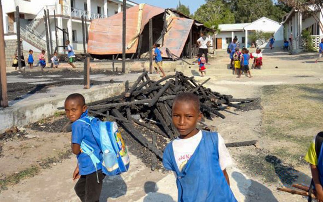 Brand im Collège St. Vincentien Marillac auf Madagaskar